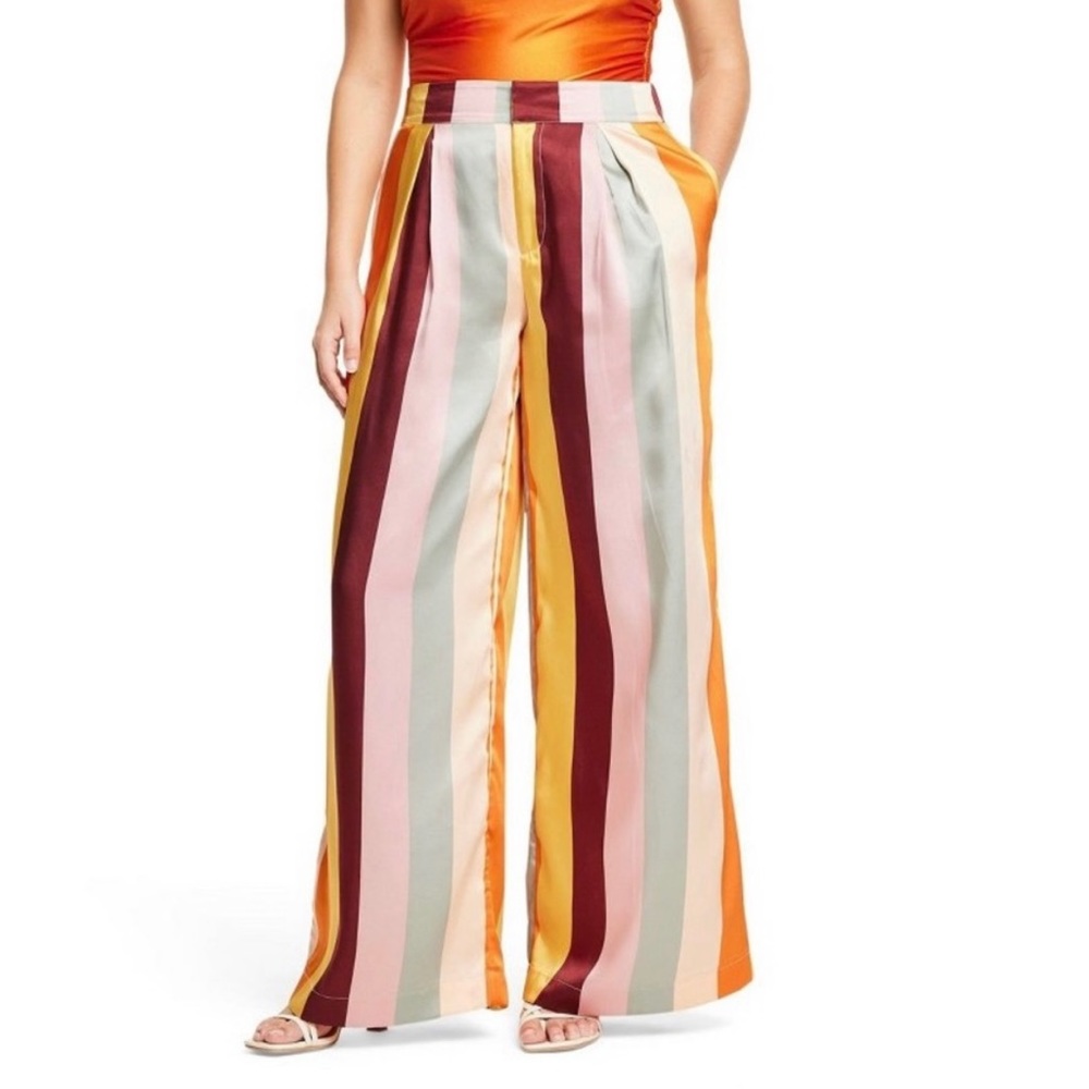 Fe Noel x Target Wide Leg Striped Pants! Size XXl